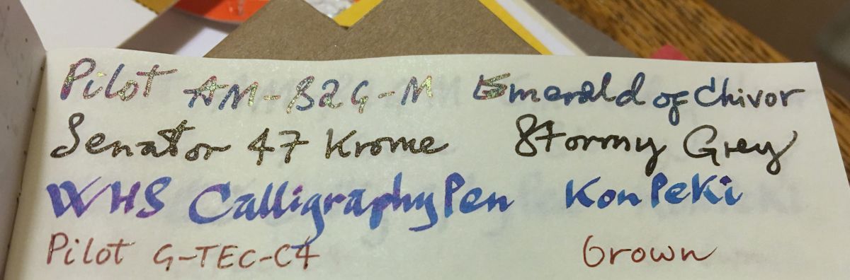 Kon-Peki Writing sample on Tomoe River cream paper